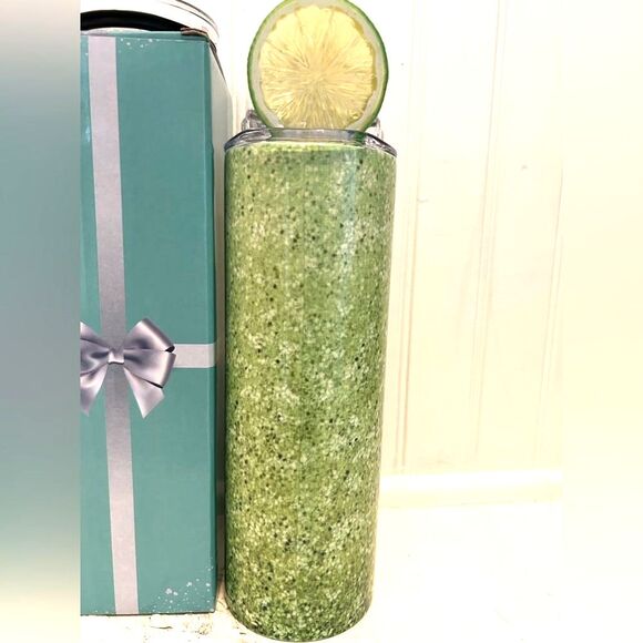 Handmade Tumbler/Stainless Steel Cup with Lid and Straw - Picture 3 of 4